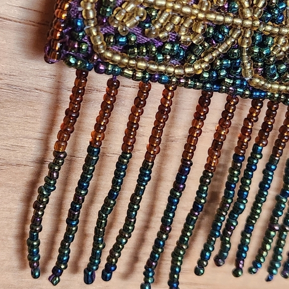 LADY JADE DESIGNS BEADED VINTAGE BAG PURSE COCKTAIL CROSSBODY - Picture 6 of 8